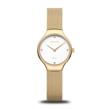 Bering Damen Armbanduhr gold, weiß Classic 13326-334 Bering Damen Armbanduhr gold, weiß Classic 13326-334
