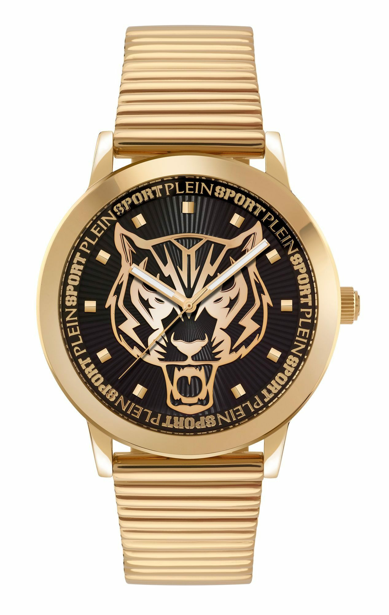 Plein Sport Unisex Uhr Iron Tiger PSKDA0924 Gold/Schwarz Edelstahl 44 mm Plein Sport Unisex Uhr Iron Tiger PSKDA0924 Gold/Schwarz Edelstahl 44 mm