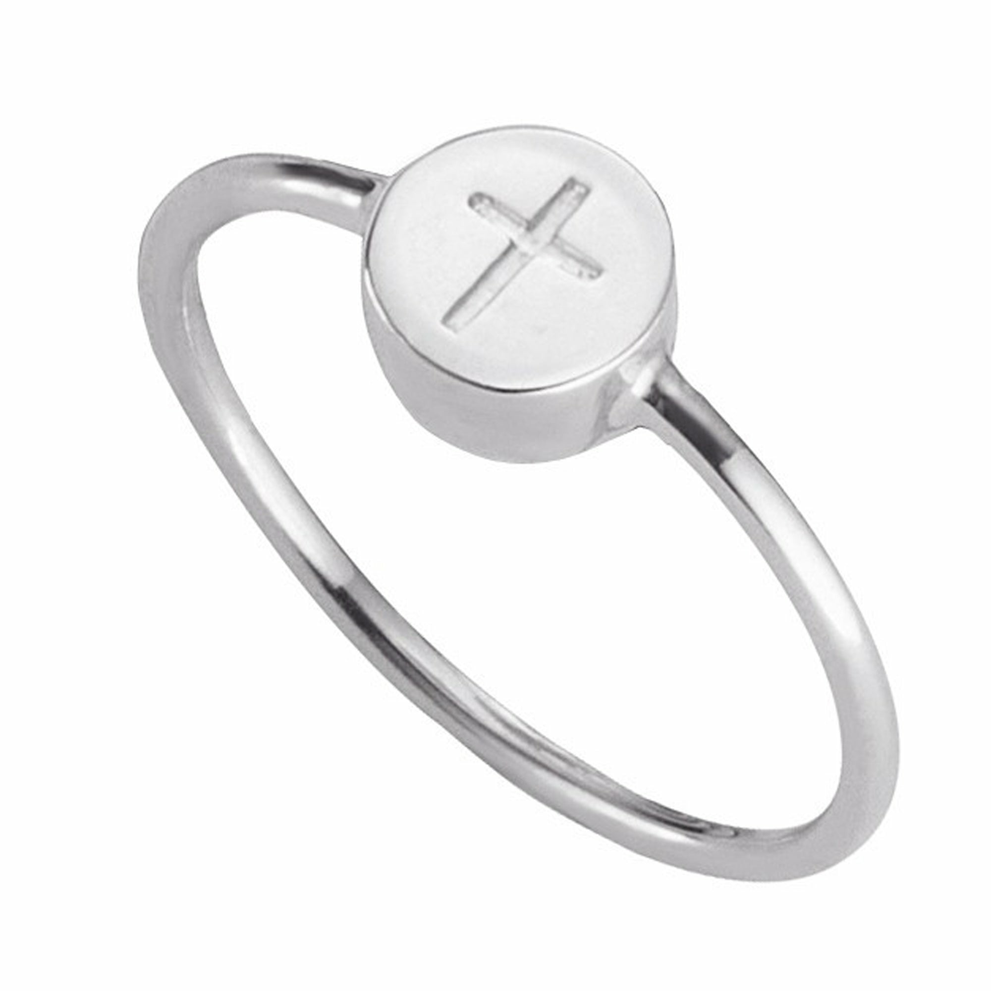 Ring 925/- Sterling Silber rhodiniert Kreuz 41184722944094 Ring 925/- Sterling Silber rhodiniert Kreuz 41184722944094