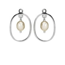 Pandora Damen Charm Anhänger für Ohrringe mit Perlen Silber 790288 Pandora Damen Charm Anhänger für Ohrringe mit Perlen Silber 790288