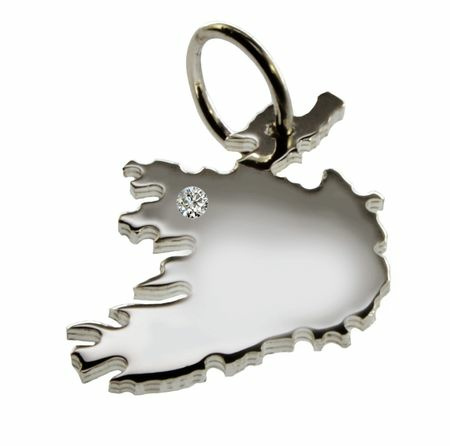 Irland Anhänger mit Brillant 0,015ct 925 Silber Irland Anhänger mit Brillant 0,015ct 925 Silber