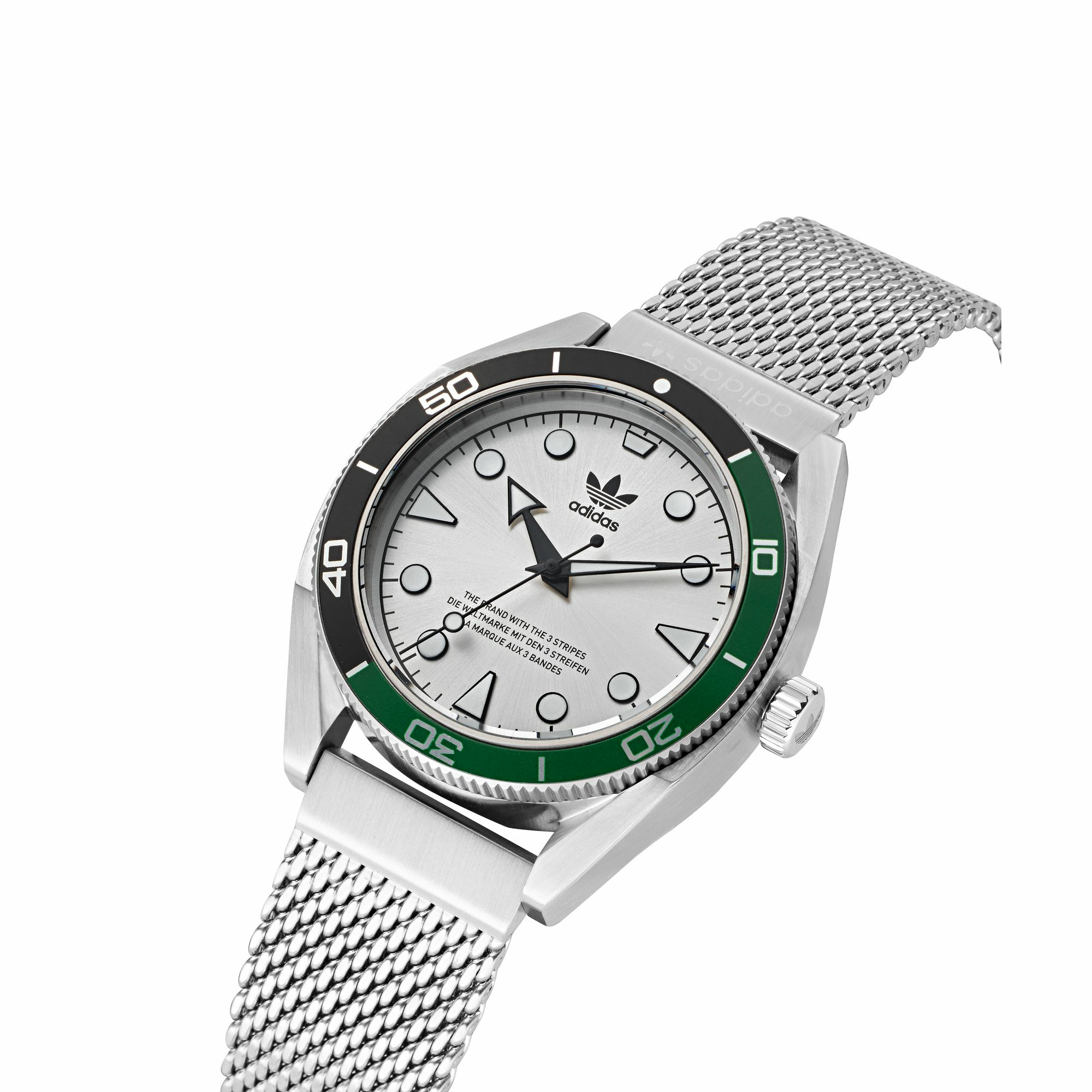 Adidas Unisex Uhr Edition Two Edelstahl Silber AOFH22503 – Bild 3