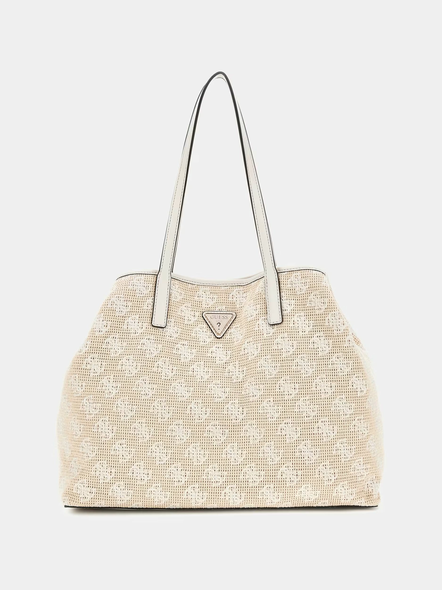 GUESS Shopper Damen Vikky 4G Logo Baumwolle Weiß HWAL9318290‑WLO – Bild 3