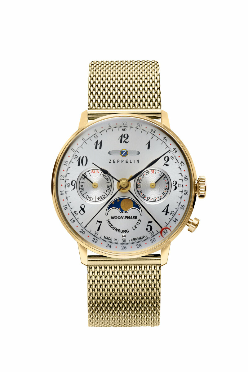 Zeppelin Damenuhr  LZ129 Hindenburg Mondphase  7039M1 Zeppelin Damenuhr  LZ129 Hindenburg Mondphase  7039M1