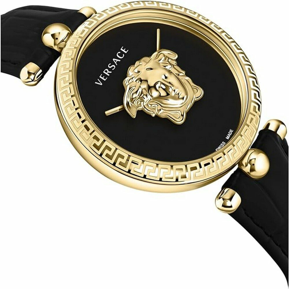 Versace Damen Armbanduhr PALAZZO schwarz, gold 39 mm VECO02722 Versace Damen Armbanduhr PALAZZO schwarz, gold 39 mm VECO02722