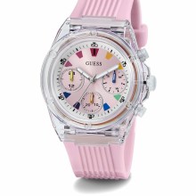 Guess Damen Armbanduhr Chronograph Athena rosa 39 mm GW0438L7 Guess Damen Armbanduhr Chronograph Athena rosa 39 mm GW0438L7