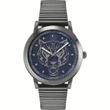 Plein Sport Unisex Uhr IRON TIGER PSKDA0724 Blau Grau Edelstahl 44 mm Plein Sport Unisex Uhr IRON TIGER PSKDA0724 Blau Grau Edelstahl 44 mm