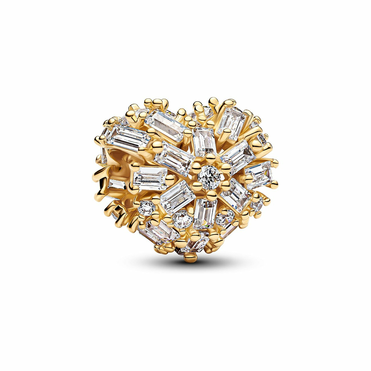 Pandora Charm Goldfarben Funkelndes Herz 764240C01 Pandora Charm Goldfarben Funkelndes Herz 764240C01