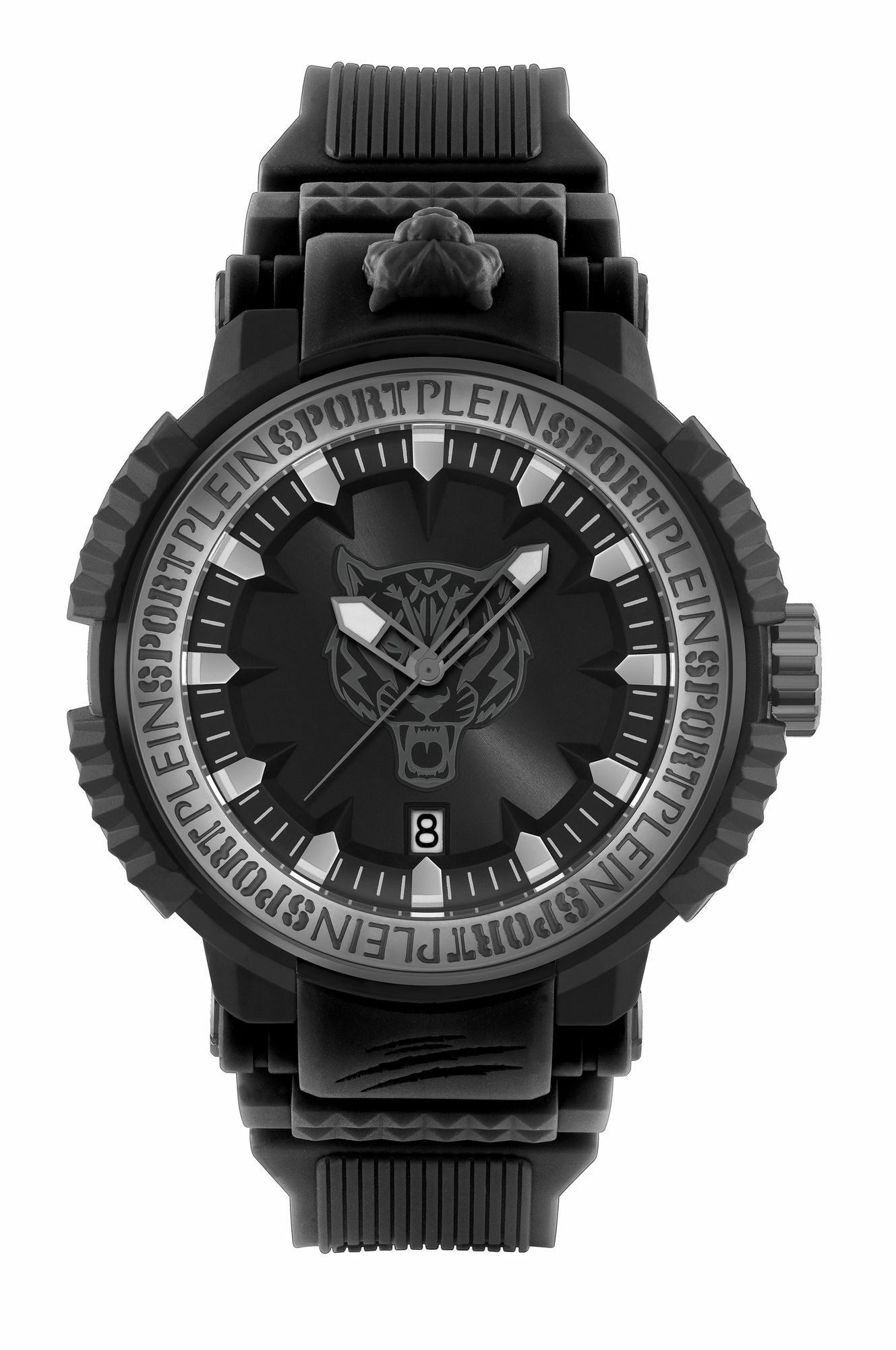 Philipp Plein Herren Uhr Tiger Power PSEDA0324 Schwarz Kunststoff 45 mm Philipp Plein Herren Uhr Tiger Power PSEDA0324 Schwarz Kunststoff 45 mm