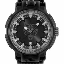 Philipp Plein Herren Uhr Tiger Power PSEDA0324 Schwarz Kunststoff 45 mm Philipp Plein Herren Uhr Tiger Power PSEDA0324 Schwarz Kunststoff 45 mm