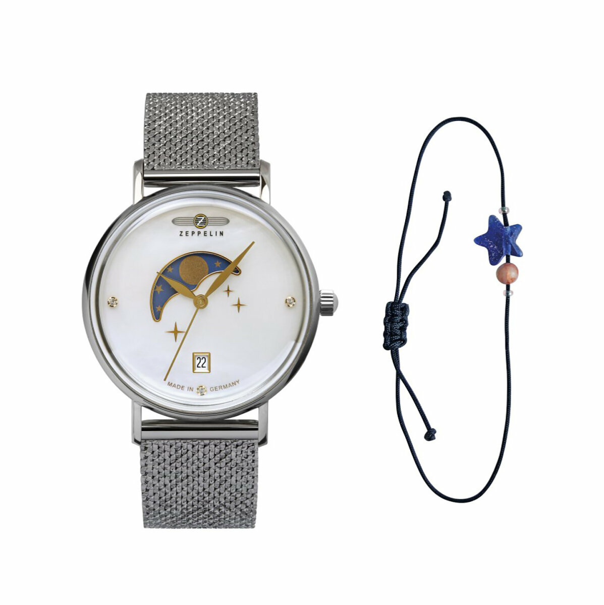 Zeppelin Damenuhr  Luna  Silber 7133M1 Zeppelin Damenuhr  Luna  Silber 7133M1