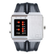 THE ONE Uhr Herren Binär-Armbanduhr Slider Watch SD102R1 THE ONE Uhr Herren Binär-Armbanduhr Slider Watch SD102R1