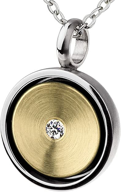 Ernstes Design Anhänger AN850 Edelstahl Gelbgold 585 Brillant 0,02 ct. Diamant Ernstes Design Anhänger AN850 Edelstahl Gelbgold 585 Brillant 0,02 ct. Diamant