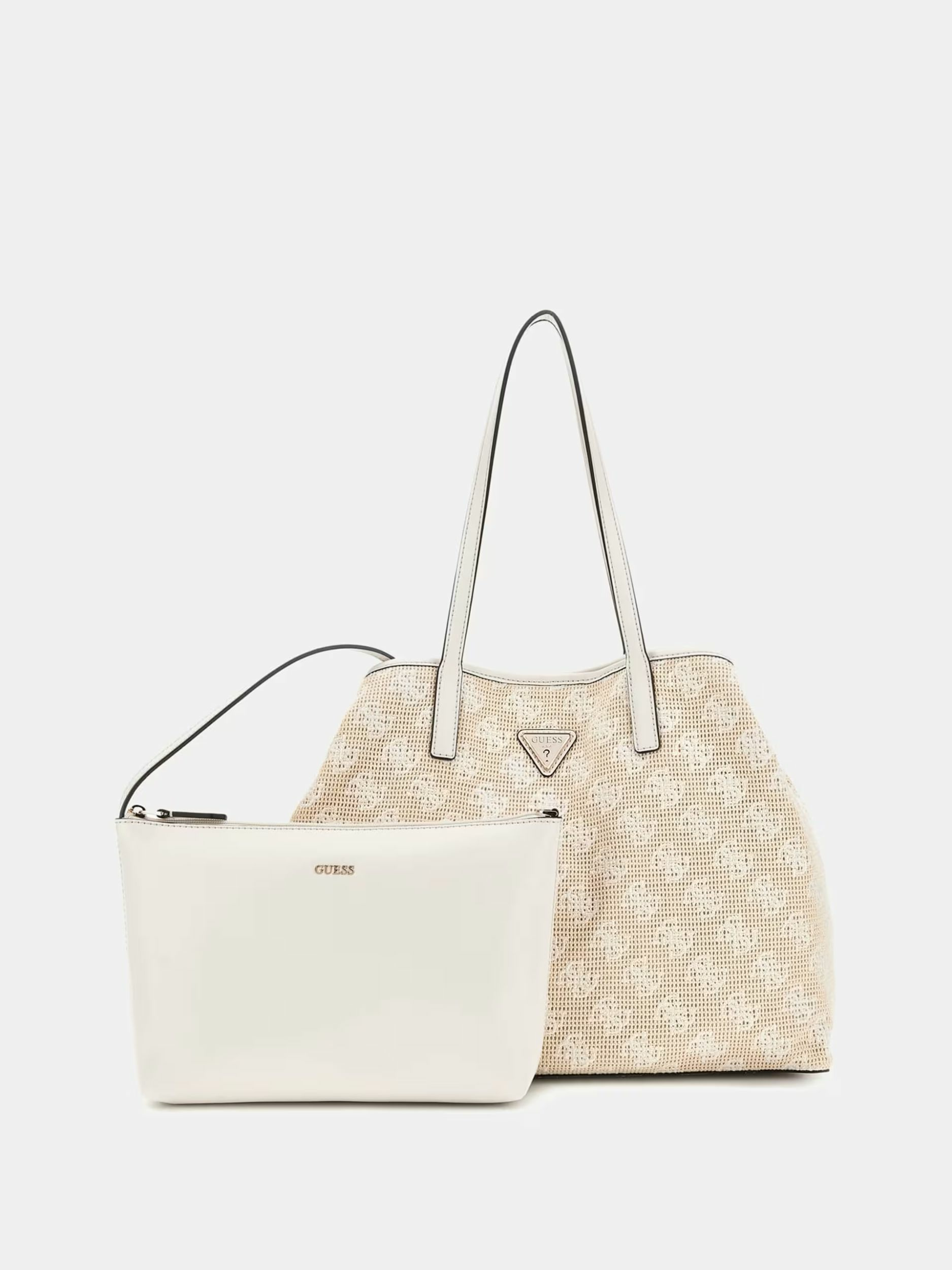 GUESS Shopper Damen Vikky 4G Logo Baumwolle Weiß HWAL9318290‑WLO GUESS Shopper Damen Vikky 4G Logo Baumwolle Weiß HWAL9318290‑WLO