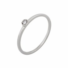 Ring 925/- Sterling Silber rhodiniert Hexagon mit Zirkonia Stacking 411847362806... Ring 925/- Sterling Silber rhodiniert Hexagon mit Zirkonia Stacking 411847362806...
