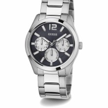 Guess Herren Multifunkion Armbanduhr ZEN silber, schwarz 42 mm GW0707G1 Guess Herren Multifunkion Armbanduhr ZEN silber, schwarz 42 mm GW0707G1