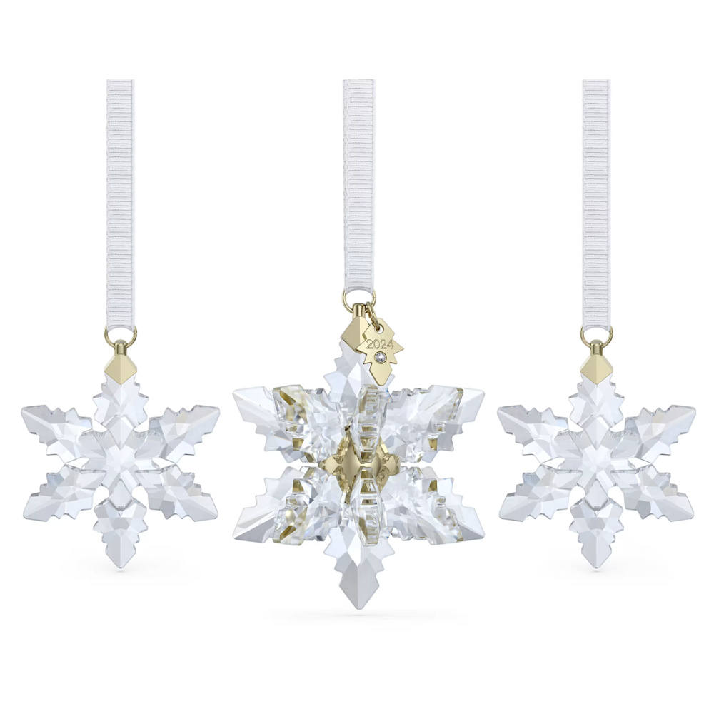 Swarovski Ornament Set Annual Edition 3D 2024 Transparent/Champagne Gold 5674410 – Bild 2