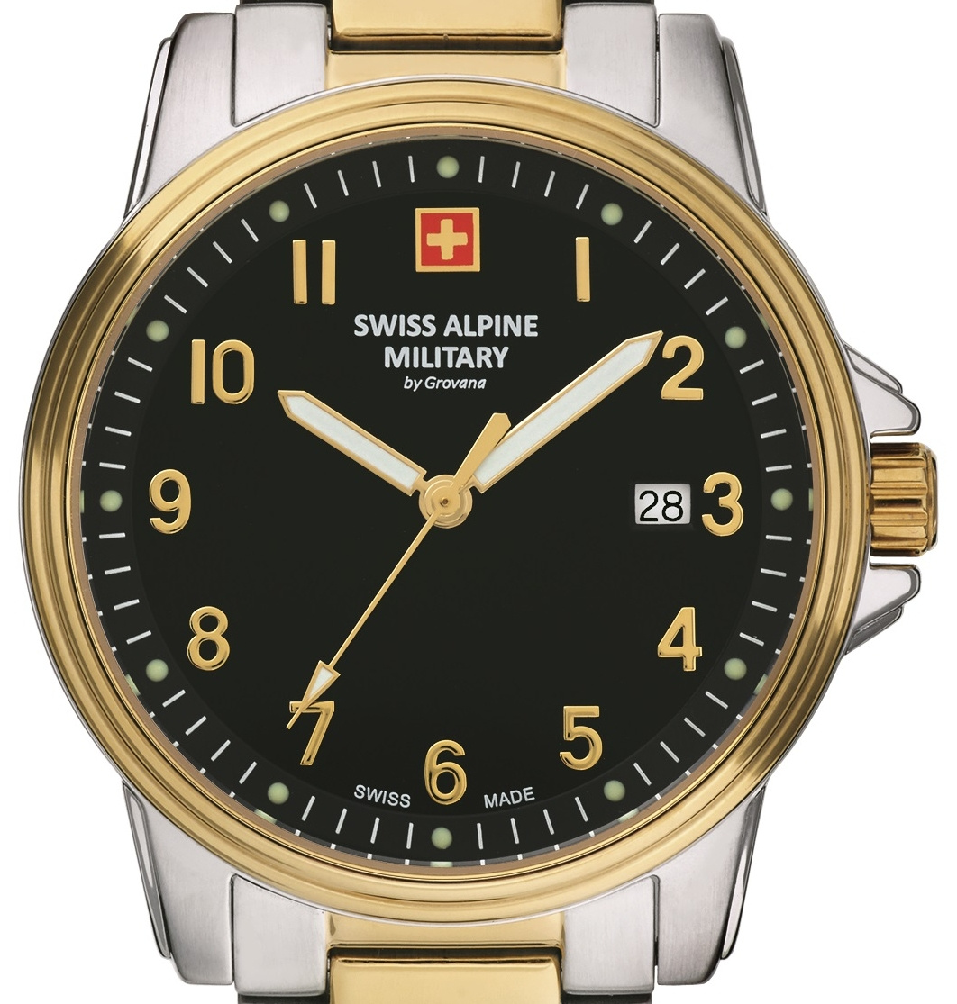 Swiss Alpine Military Herren Armbanduhr 40 mm Armband Edelstahl 7011.1147 – Bild 2