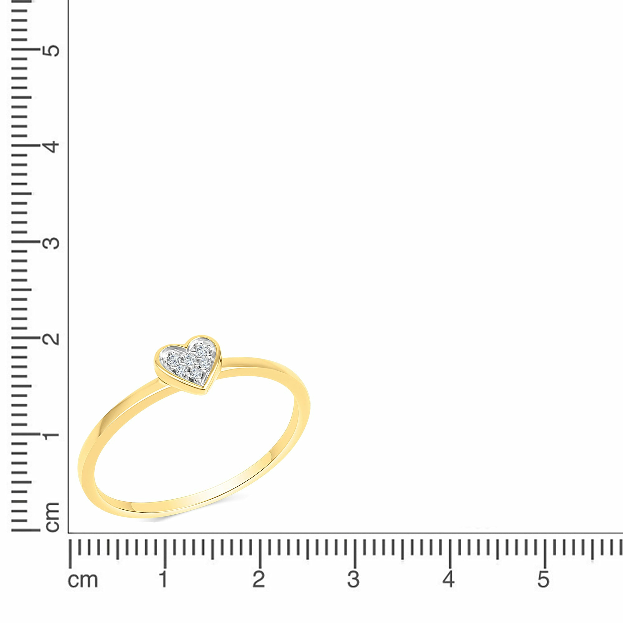 Diamonds by Ellen K. Gold 585 zweifarbig Herz-Motiv mit Brillanten 0,025ct. Ring... Diamonds by Ellen K. Gold 585 zweifarbig Herz-Motiv mit Brillanten 0,025ct. Ring...