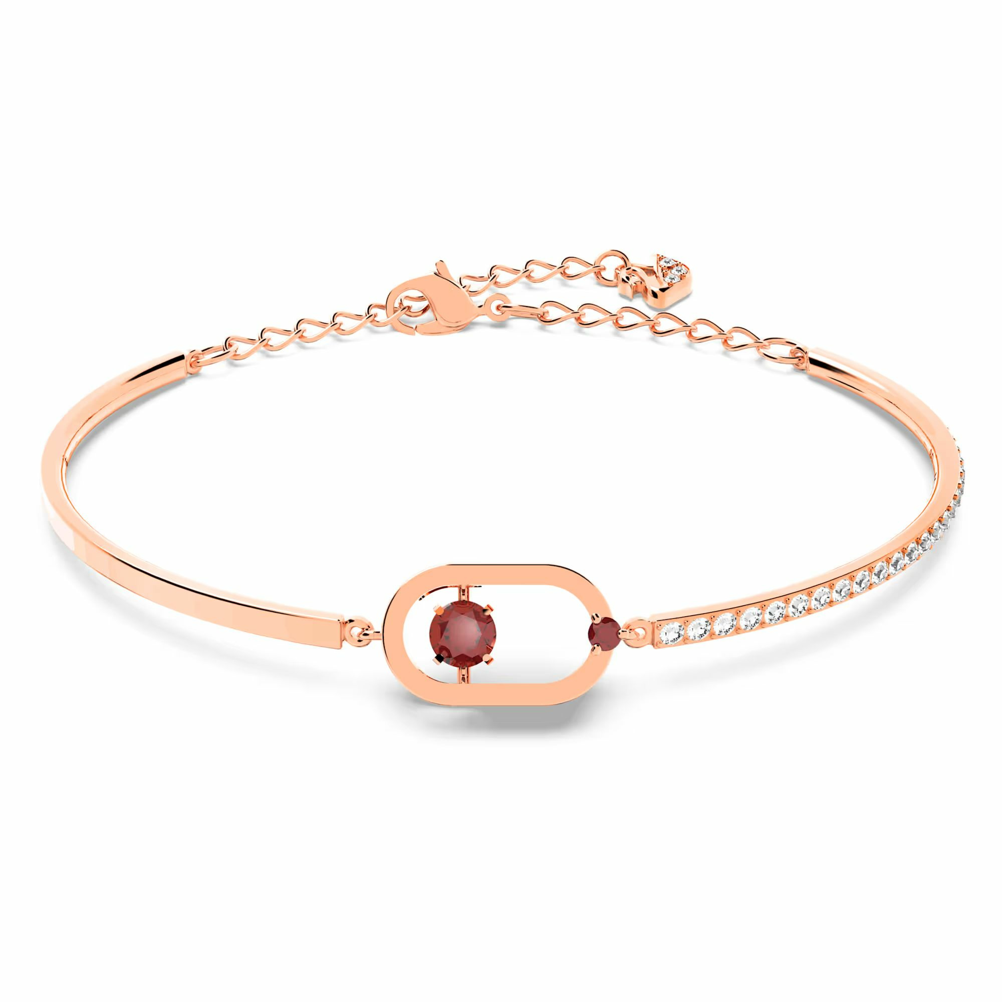 Swarovski Damen Armband Una Rundschliff Rot Roségold 5620553 Swarovski Damen Armband Una Rundschliff Rot Roségold 5620553