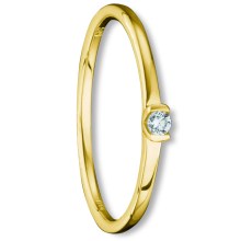 0.04 ct  Diamant Brillant Ring aus 585 Gelbgold 0.04 ct  Diamant Brillant Ring aus 585 Gelbgold