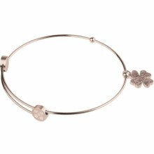 Evia Armspange Kleeblatt aus Edelstahl ø58mm Evia Armspange Kleeblatt aus Edelstahl ø58mm