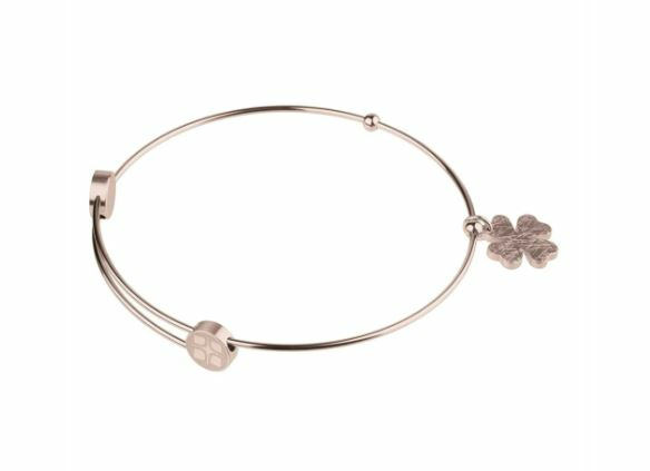 Evia Armspange Kleeblatt aus Edelstahl ø58mm Evia Armspange Kleeblatt aus Edelstahl ø58mm