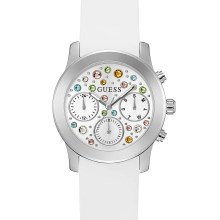 Guess Damen Armbanduhr 38 mm Armband Silikon GW0560L1 Guess Damen Armbanduhr 38 mm Armband Silikon GW0560L1