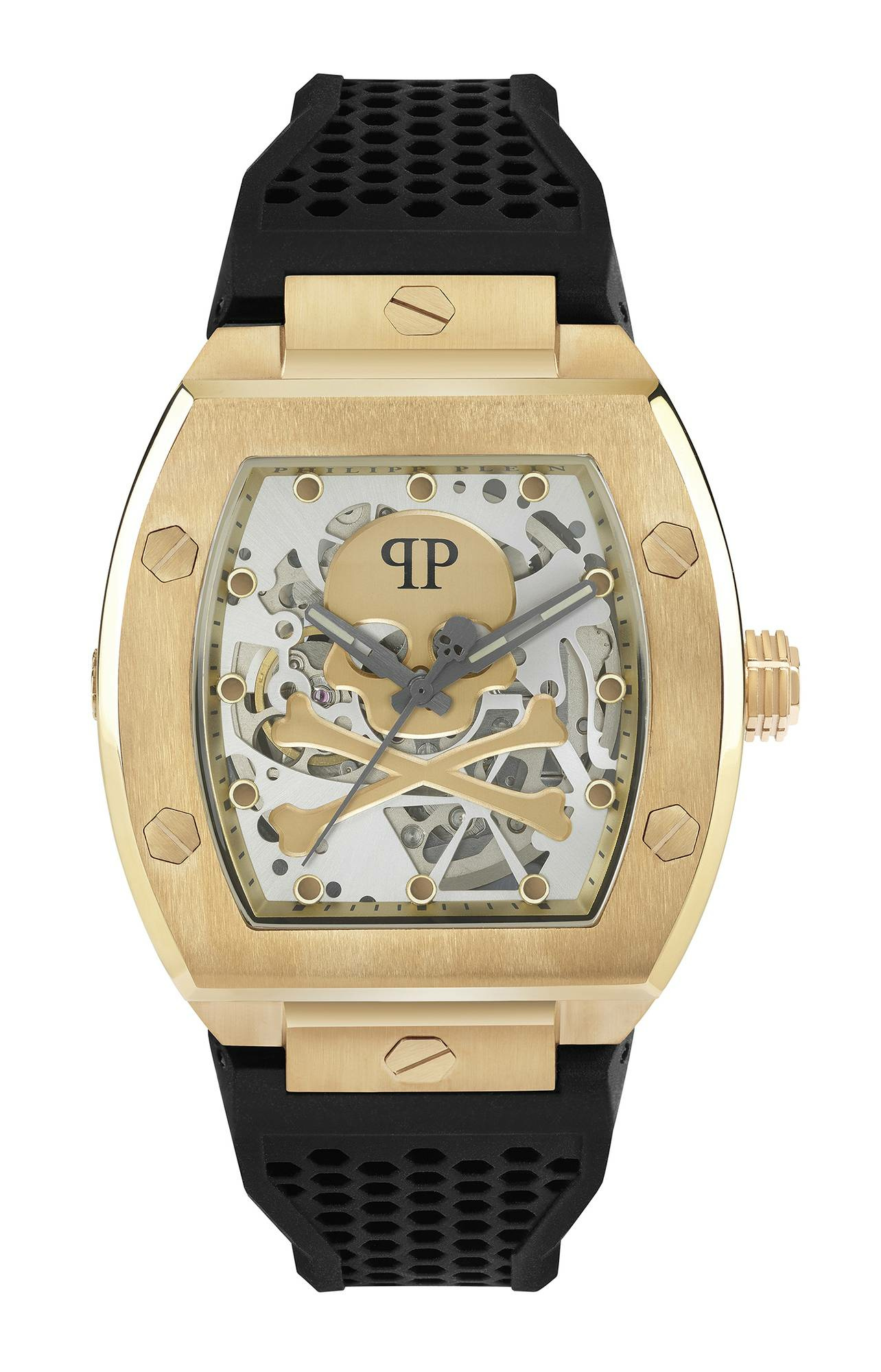 Philipp Plein Automatik Herrenuhr The $keleton Gold Rush PWBAA0321 Philipp Plein Automatik Herrenuhr The $keleton Gold Rush PWBAA0321