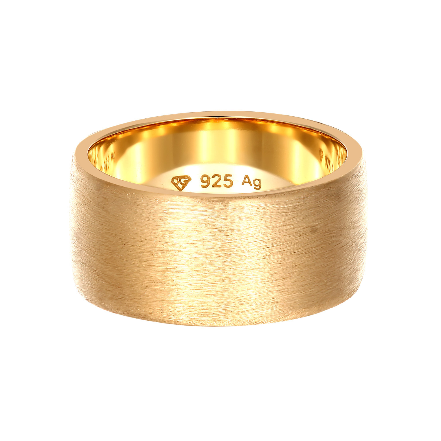 Ring Bandring Breit Matt Gebürstet Basic 925 Silber Ring Bandring Breit Matt Gebürstet Basic 925 Silber