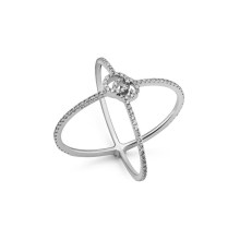 Gucci GG RUNNING Damen Ring 18 Karat Weißgold Diamanten X-Form YBC581978001 Gucci GG RUNNING Damen Ring 18 Karat Weißgold Diamanten X-Form YBC581978001