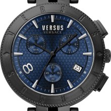 Versus by Versace Herren Armbanduhr Logo 44 mm Armband Edelstahl VSP763418 Versus by Versace Herren Armbanduhr Logo 44 mm Armband Edelstahl VSP763418