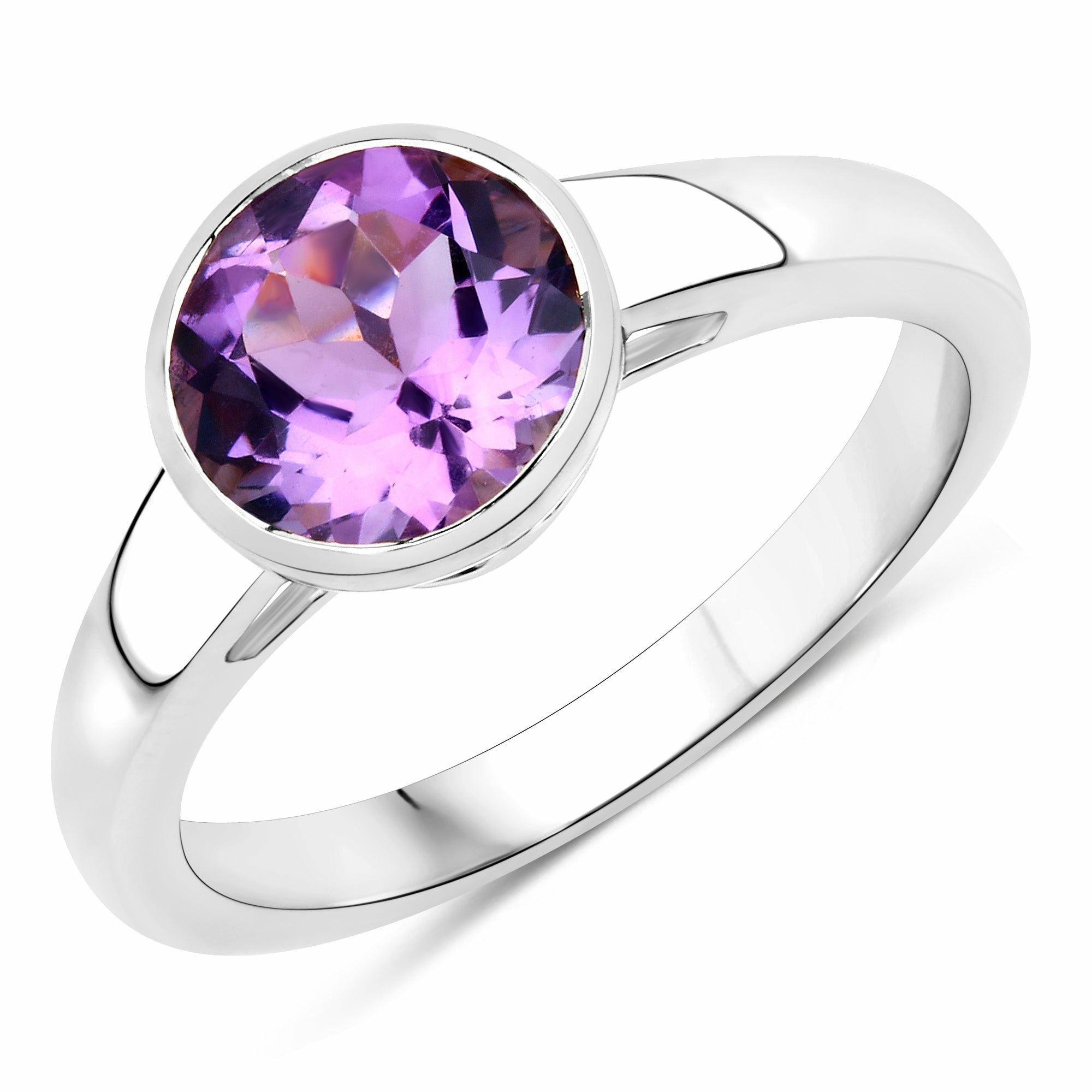 Vira Jewels 925-Sterling Silber rhodiniert Glänzend Amethyst lila Ring 41679104... Vira Jewels 925-Sterling Silber rhodiniert Glänzend Amethyst lila Ring 41679104...