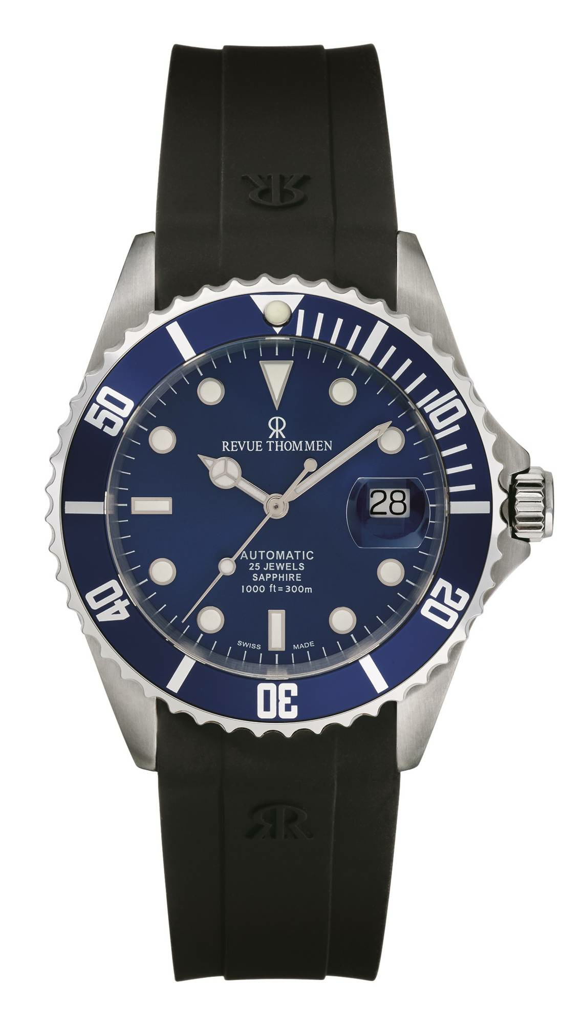 Revue Thommen Herren Armbanduhr Automatic 42 mm Armband Silikon 17571.2828 Revue Thommen Herren Armbanduhr Automatic 42 mm Armband Silikon 17571.2828