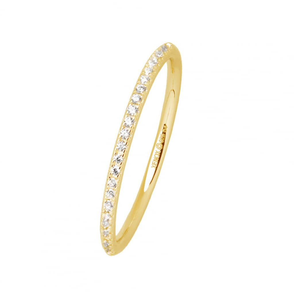 Xenox Damen 925 Sterling Silber Ring mit Zirkonia XS1721G Xenox Damen 925 Sterling Silber Ring mit Zirkonia XS1721G