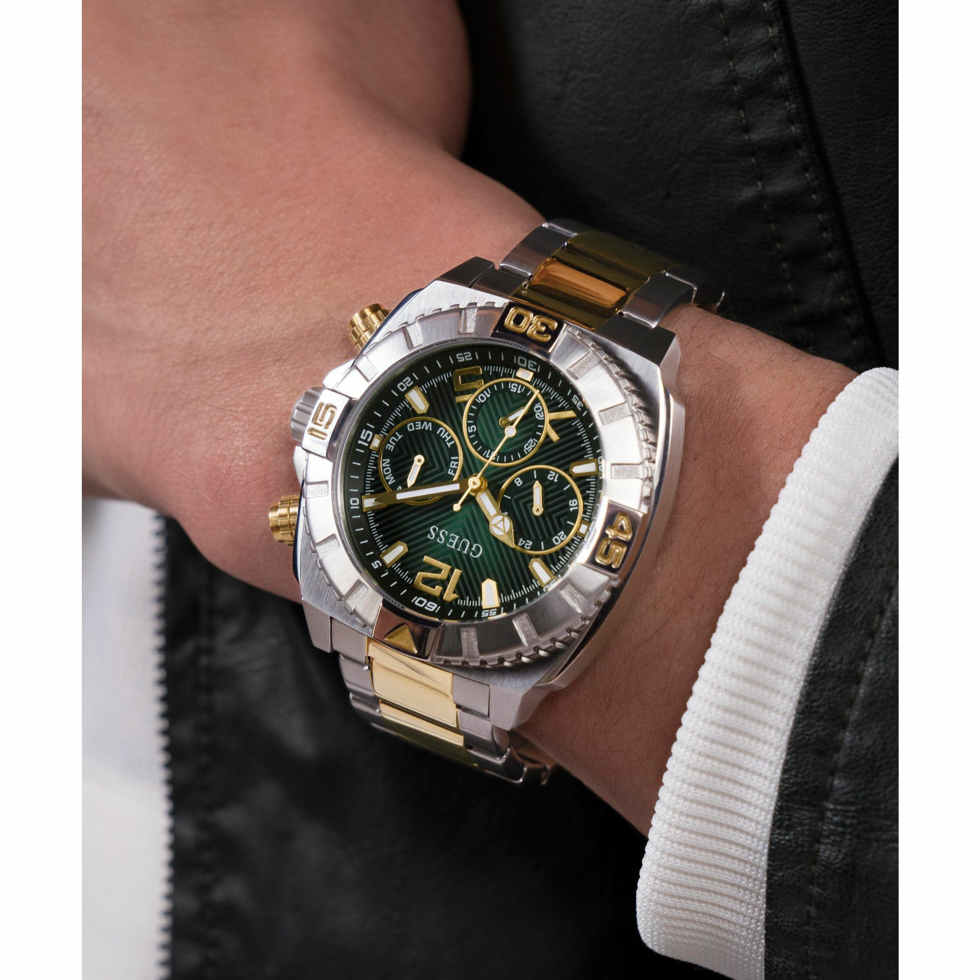 Guess Herren Multifunkions Armbanduhr Traction – Bild 2