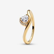 Ring Wave heart vg cl. zir. Ring Wave heart vg cl. zir.