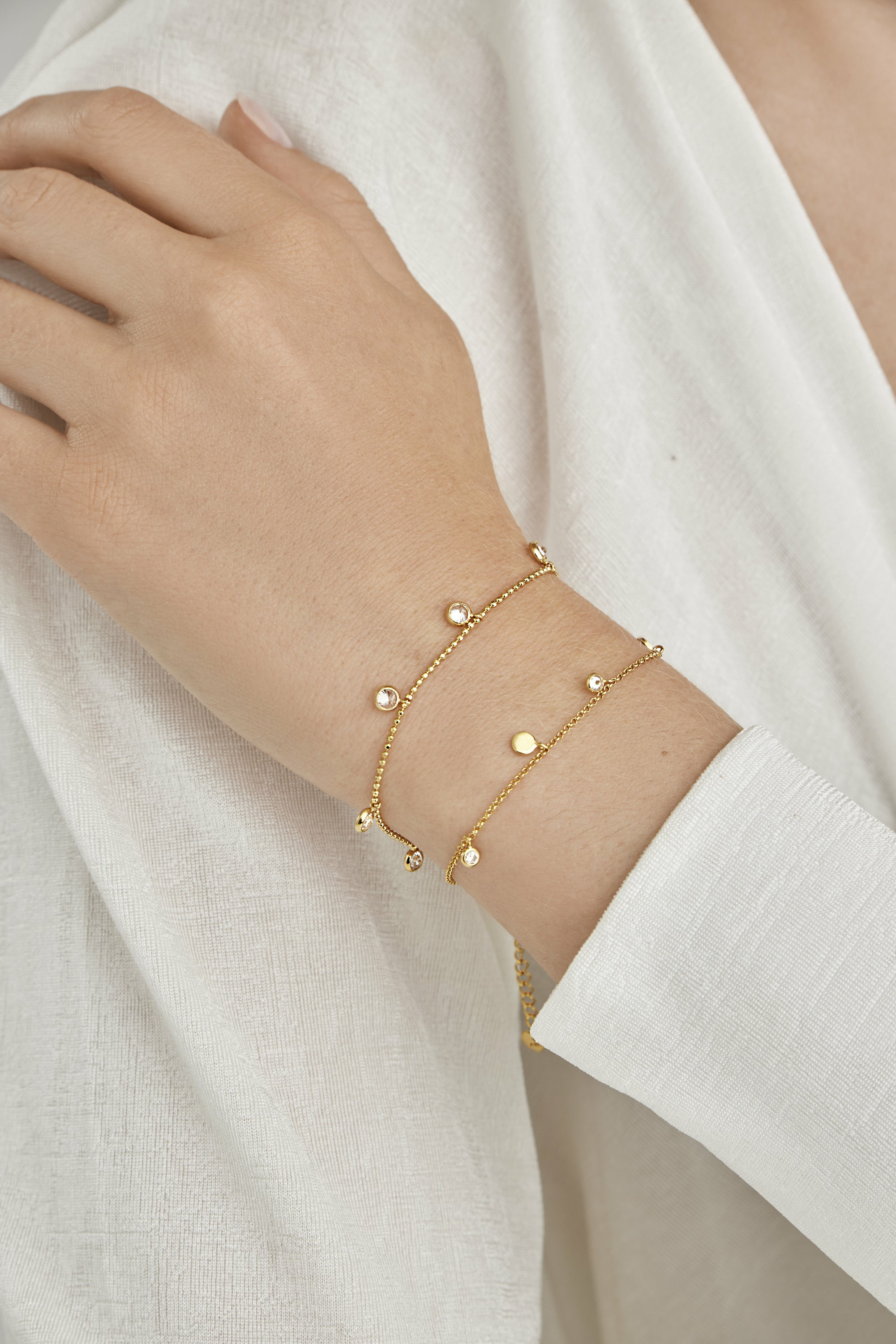 Armband 925/- Sterling Silber vergoldet Anhänger rund Zirkonia 41184806895710 Armband 925/- Sterling Silber vergoldet Anhänger rund Zirkonia 41184806895710