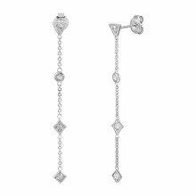 Ohrringe 925 Sterling Silber rhodiniert  Zirkonia 41185187233886 Ohrringe 925 Sterling Silber rhodiniert  Zirkonia 41185187233886