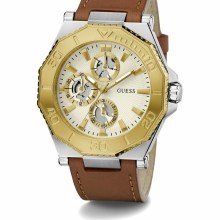 Guess Herren Multifunkion Armbanduhr PRIME braun, gold 46 mm GW0704G1 Guess Herren Multifunkion Armbanduhr PRIME braun, gold 46 mm GW0704G1