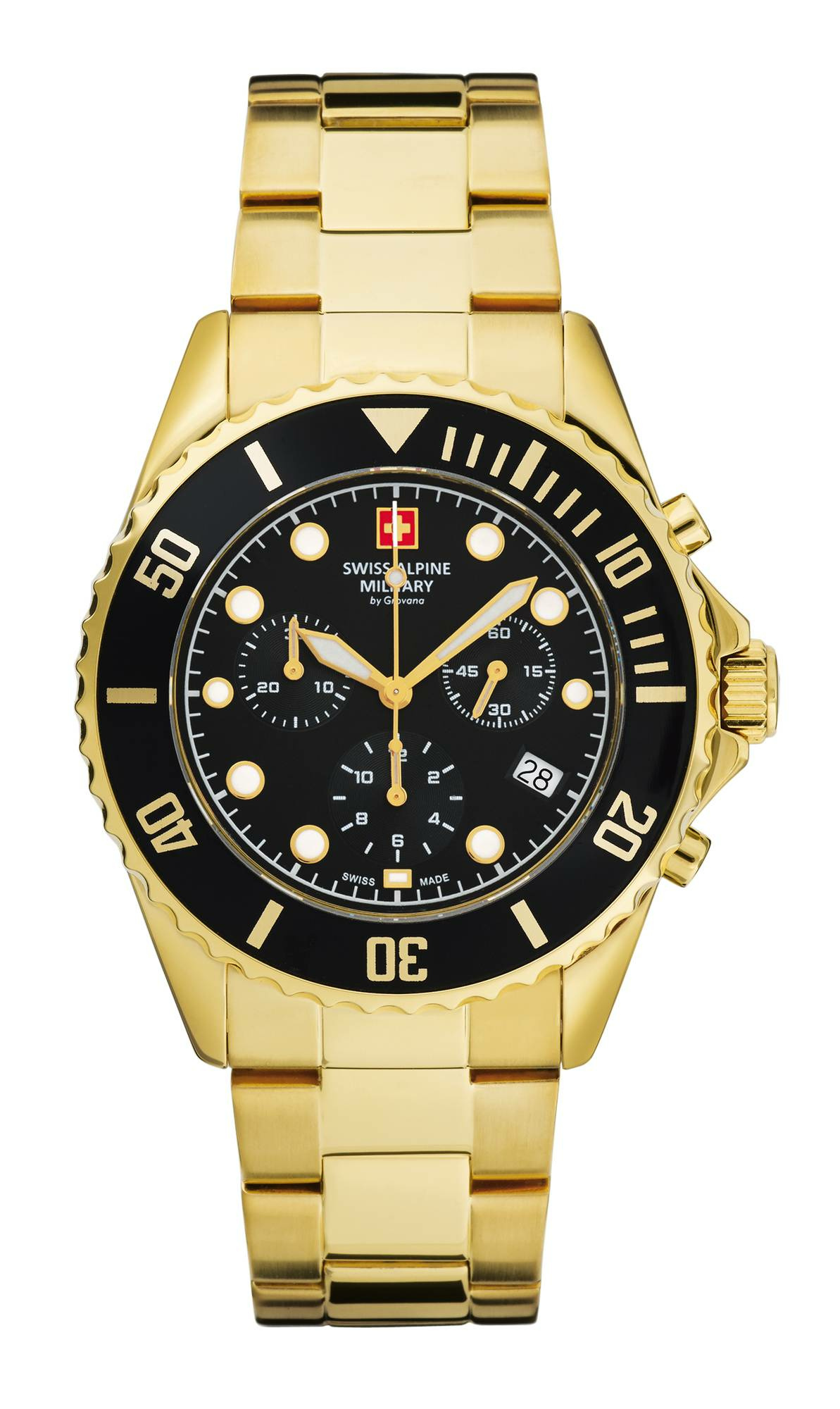 Swiss Alpine Military Herren Armbanduhr 7053.9117 Chronograph & Datumsfenster ... – Bild 3