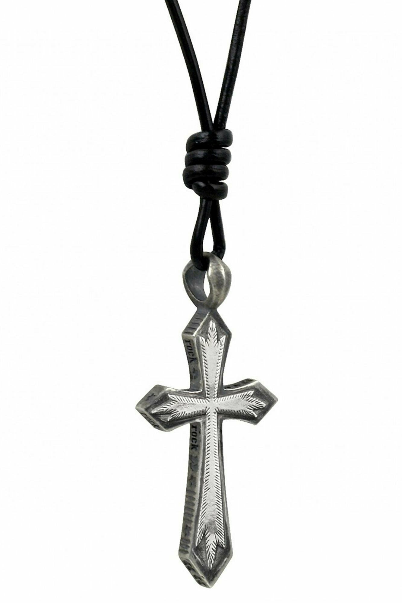 Anhänger mit Kette 925/- Sterling Silber oxidiert Kreuz 41183841452126