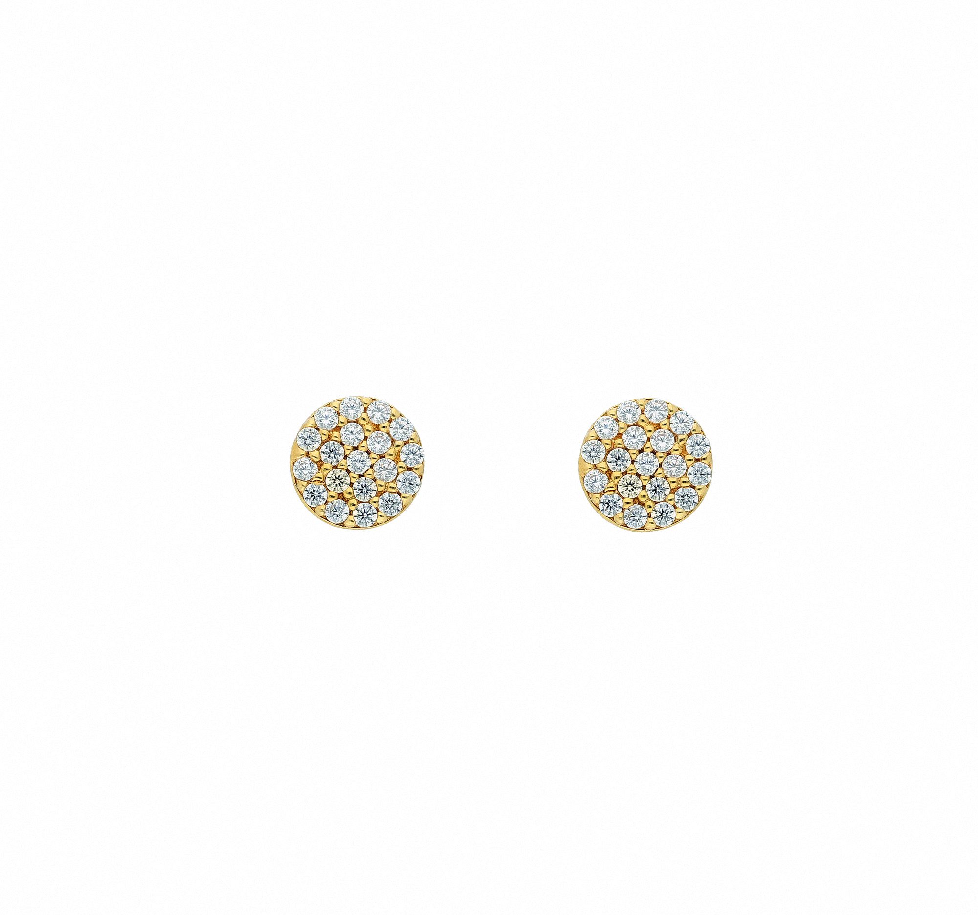 Damen 333 Gold Ohrringe  Ohrstecker mit Zirkonia Ø 6 mm Damen 333 Gold Ohrringe  Ohrstecker mit Zirkonia Ø 6 mm