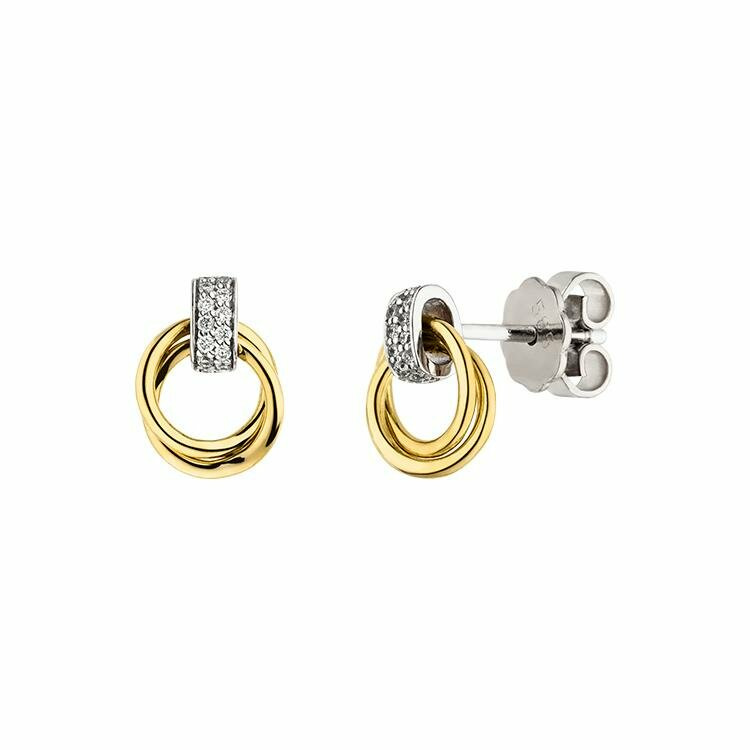 Elaine Firenze Ohrringe 14ct. Weiß/Gelbgold 75030050E/3 Elaine Firenze Ohrringe 14ct. Weiß/Gelbgold 75030050E/3