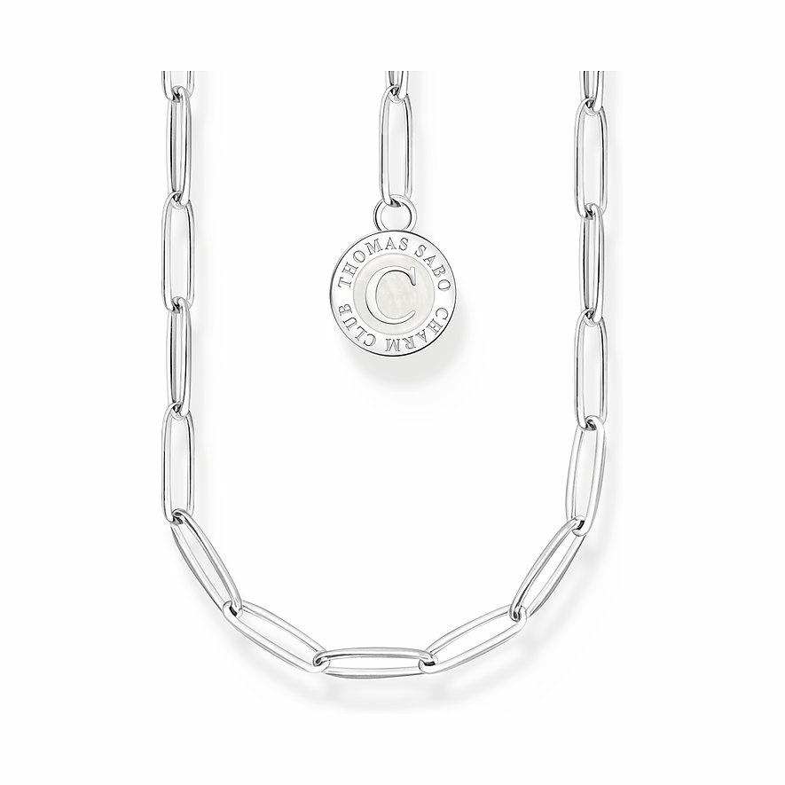 Thomas Sabo Damen Carrier Halskette Gliederkette 45cm Silber X2089-007-21-L45 Thomas Sabo Damen Carrier Halskette Gliederkette 45cm Silber X2089-007-21-L45