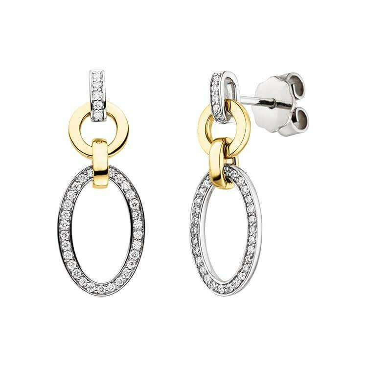 Ohrringe Elaine Firenze 14ct. Weiß/Gelbgold 75021750E/3 Ohrringe Elaine Firenze 14ct. Weiß/Gelbgold 75021750E/3
