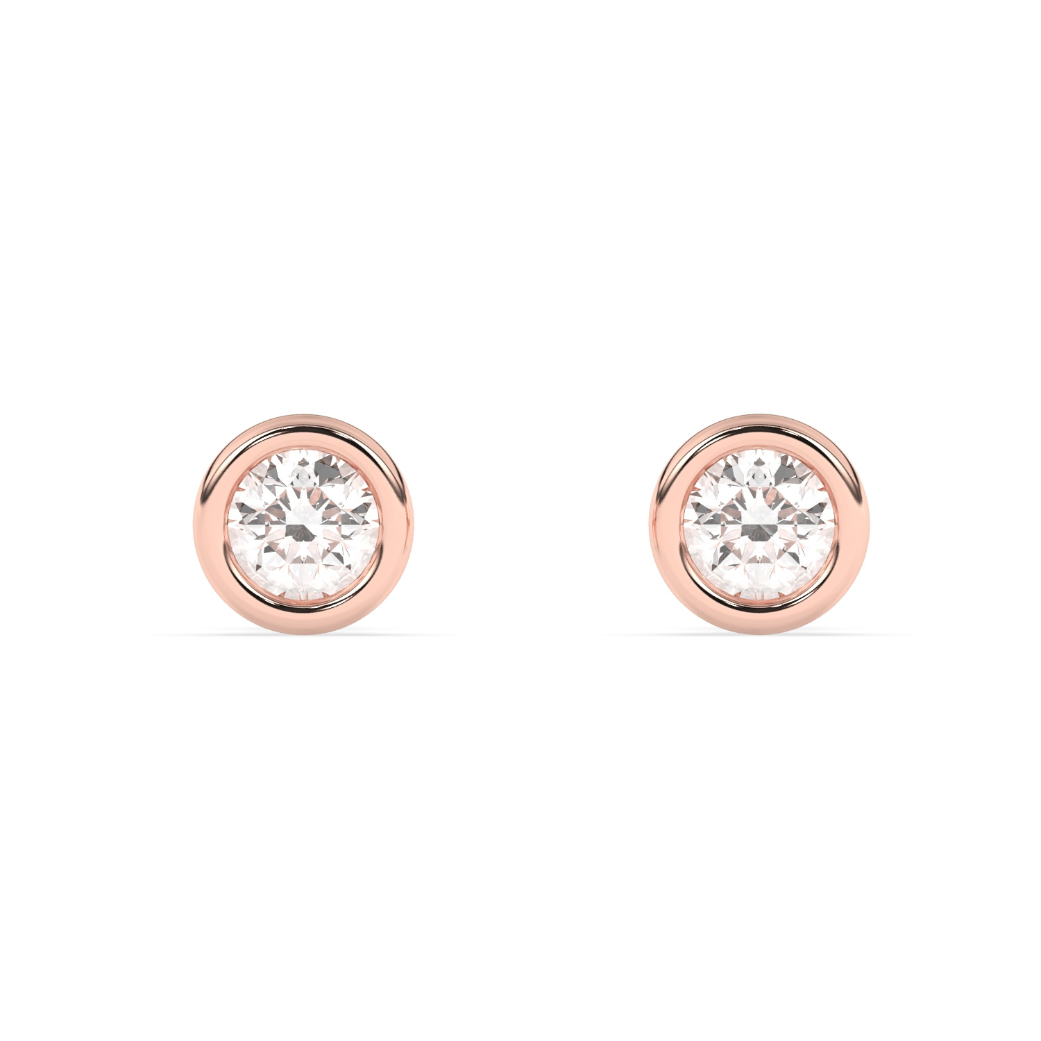Felix Amar Ohrstecker 750er Gold 1 Karat VVS1 – Bild 2