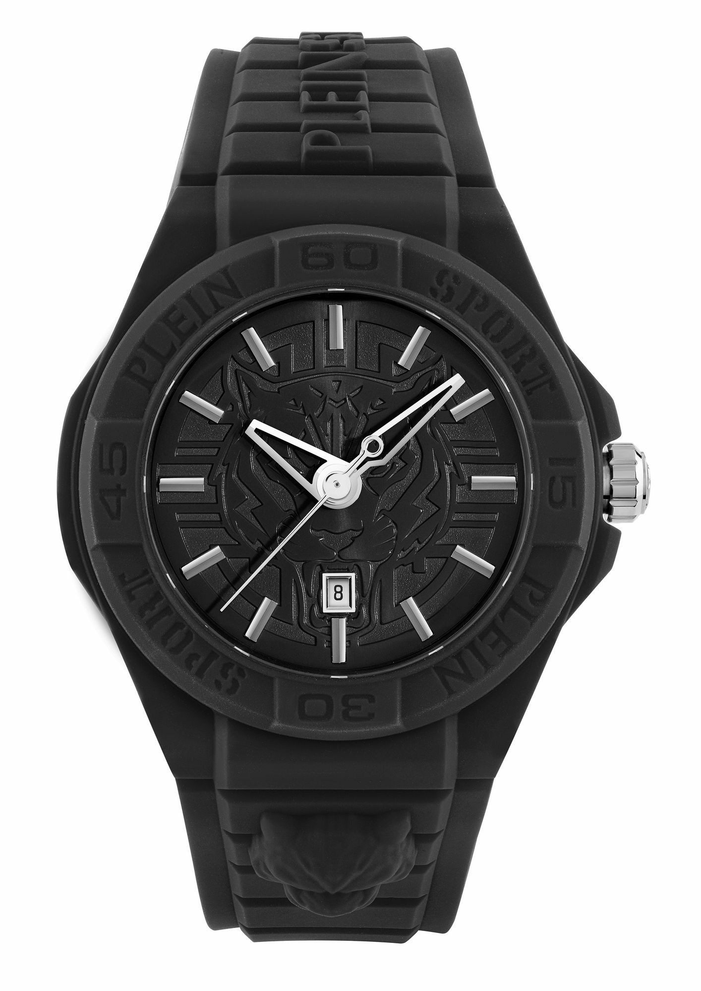 Philipp Plein Unisex Uhr New Fearless PSHDA0124 Schwarz Kunststoff 46 mm Philipp Plein Unisex Uhr New Fearless PSHDA0124 Schwarz Kunststoff 46 mm