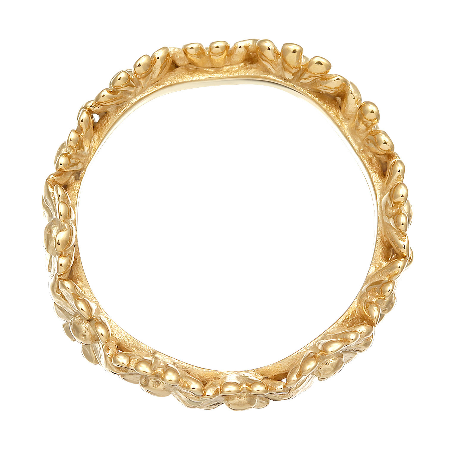 Ring Bandring Blüte Blume Flower Hippie 925 Silber – Bild 2