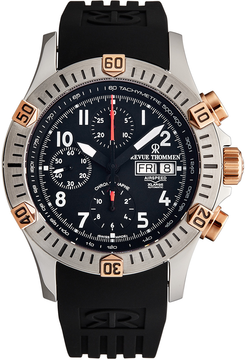 Revue Thommen Automatik Armbanduhr Airspeed Xlarge Pioneer Chrono 16071.6854 – Bild 2